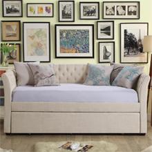 Upholstered Daybed Sofa with Pull-Out Trundle
