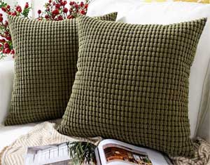 Corduroy Pillow Covers 18x18 in 25 Different Colors