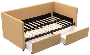 DHP Urban Daybed with Storage Drawers