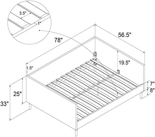 Full Daybed Dimensions