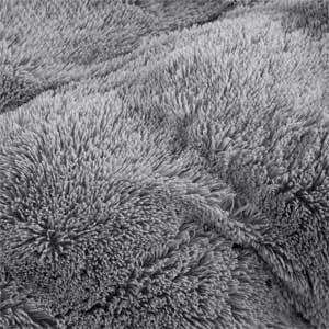 Grey Furry Duvet Cover for Daybed