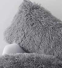 Furry Pillows with Plush Sham Covers for daybed Sofa