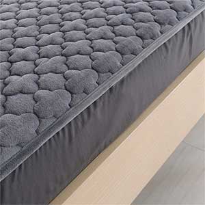 Grey Microfiber Fittedn Sheet for Twin Daybed Mattress