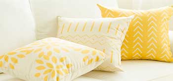 Yellow Outdoor Throw Pillows for patio Daybed Lounger