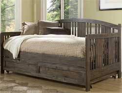 Rustic Daybed with Trundle